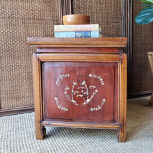Load image into Gallery viewer, ANTIQUE CHINESE INALID HARDWOOD CABINET / SIDE TABLE
