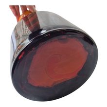 Load image into Gallery viewer, Italian Opaline Florence vase in opal orange and brown glass, Carlo MORETTI
