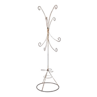 VINTAGE WROUGHT IRON HANGING PLANT STAND #2