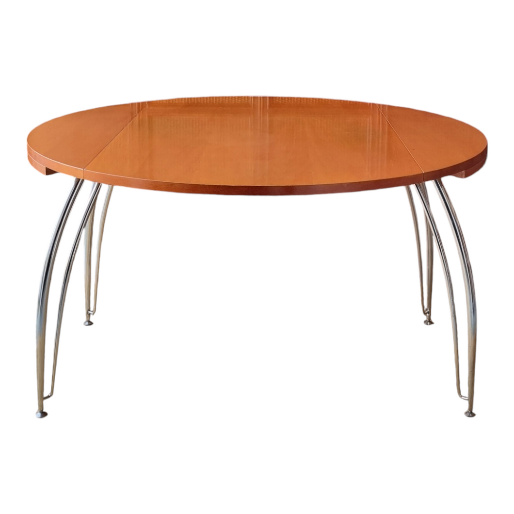 VINTAGE ITALIAN ROUND DROPSIDE DINING TABLE