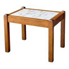 Load image into Gallery viewer, RETRO VINTAGE TILED HARDWOOD COFFEE/SIDE/LAMP TABLE
