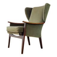 MID CENTURY PARKER KNOLL PK924 WINGBACK ARMCHAIR