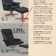 Load image into Gallery viewer, VINTAGE IKEA 'MALUNG' LEATHER SWIVEL ARMCHAIR
