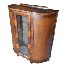 Load image into Gallery viewer, 1930s ART DECO DEMI-LUNE COCKTAIL CABINET
