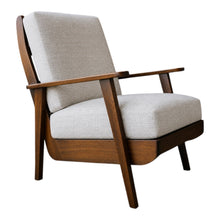 Load image into Gallery viewer, MID CENTURY VINTAGE BLACKWOOD BOOMERANG STYLE ARMCHAIR
