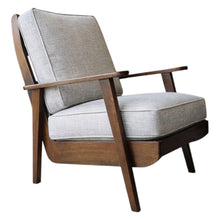 Load image into Gallery viewer, MID CENTURY VINTAGE BLACKWOOD BOOMERANG STYLE ARMCHAIR
