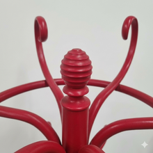 Load image into Gallery viewer, VINTAGE RED BENTWOOD THONET STYLE COAT STAND
