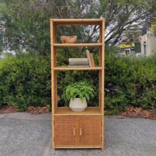 Load image into Gallery viewer, VINTAGE CANE &amp; RATTAN DISPLAY CABINET
