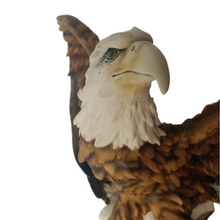 Load image into Gallery viewer, Eagle Statue Resin Glass Eyes on Wood Base 65cm Fine Art Collection

